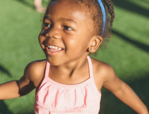girl smiling